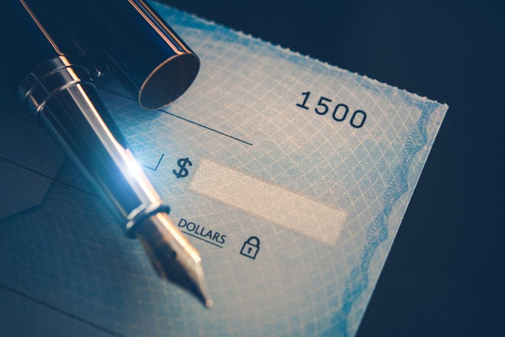 IRS check pen.
